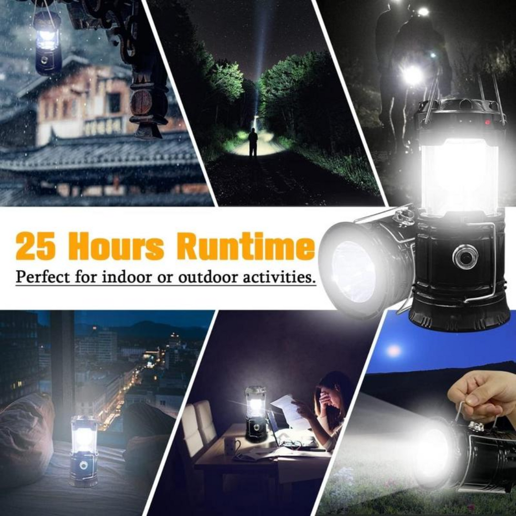 GlowSafe™ - 4 PCS Collapsible LED Camping Lantern