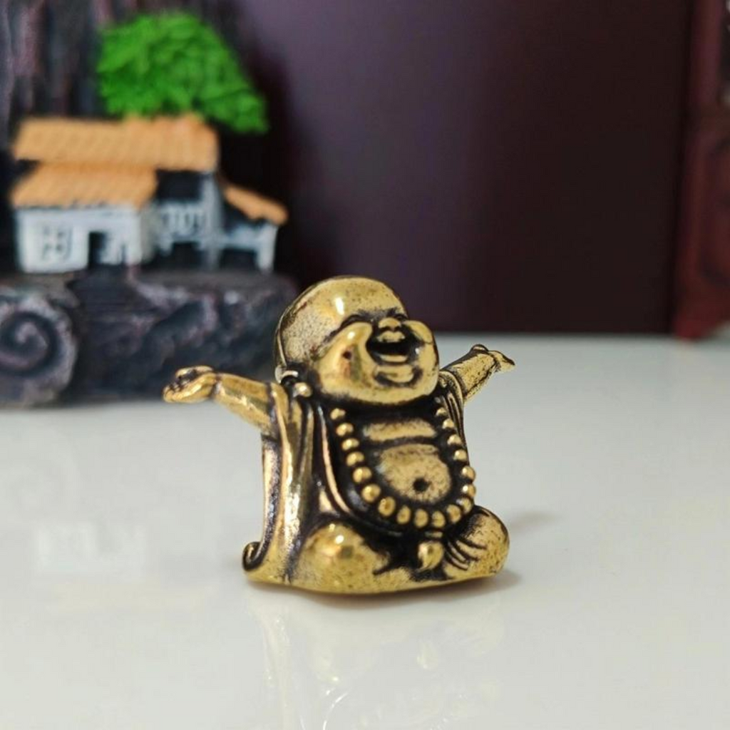 JoyBuddha™ – Laughing Buddha Brass Luck Figurine