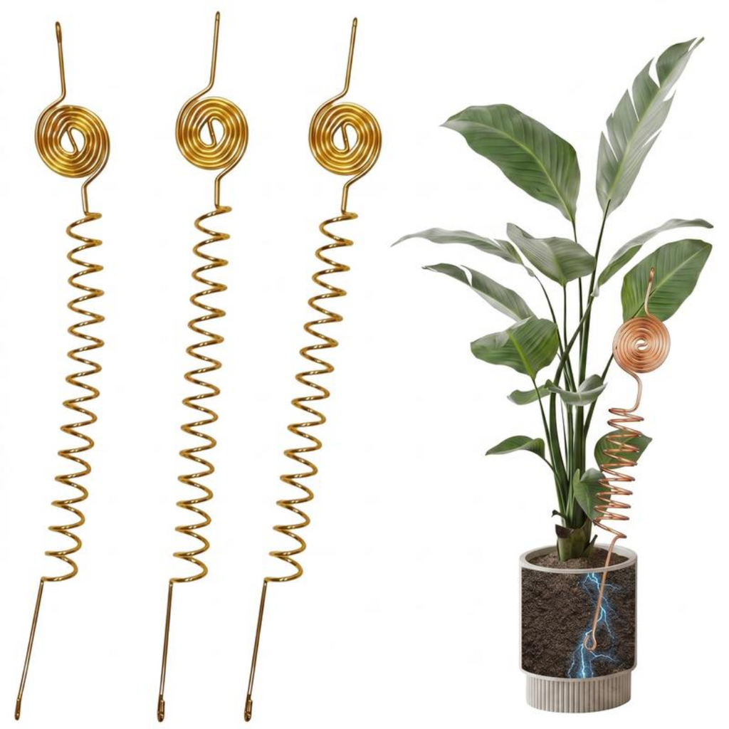 RootCharge™ – 5 PCS Copper Garden Support Stakes Set