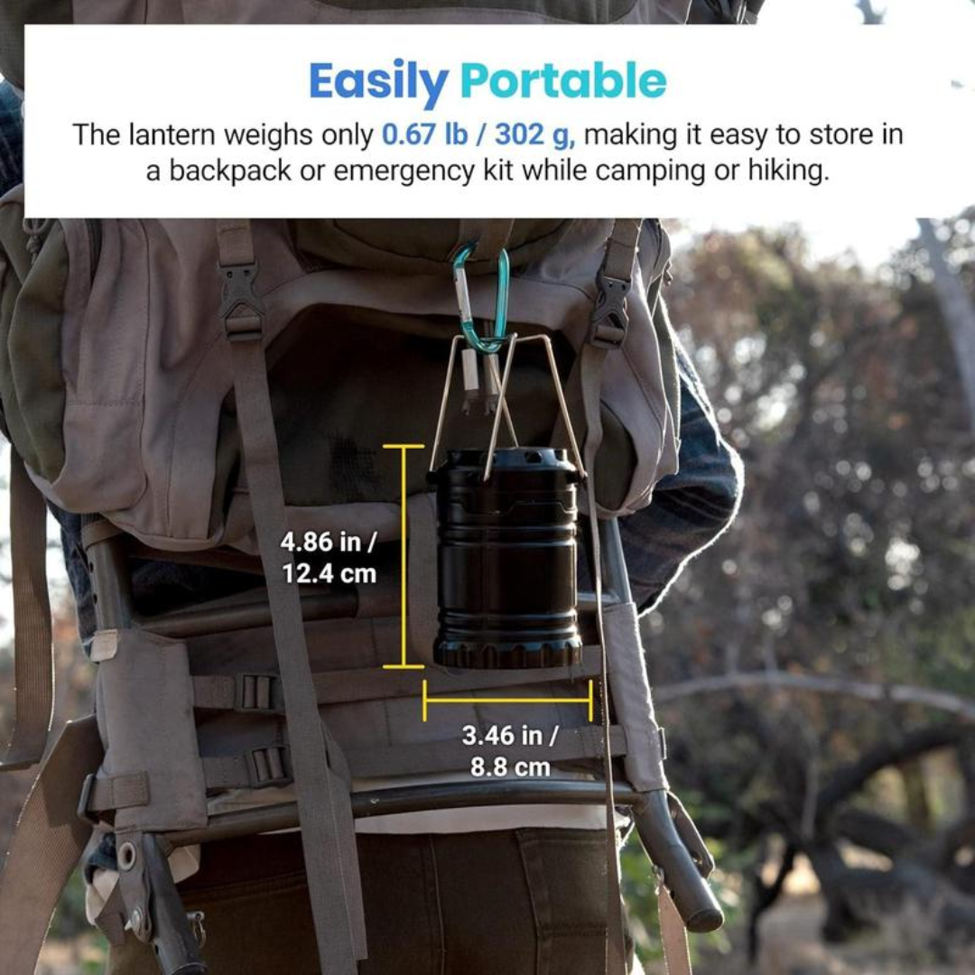 GlowSafe™ - 4 PCS Collapsible LED Camping Lantern