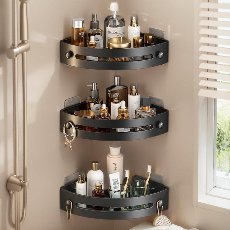 BathCaddy™ – No-Drill Wall Shower Organizer Set