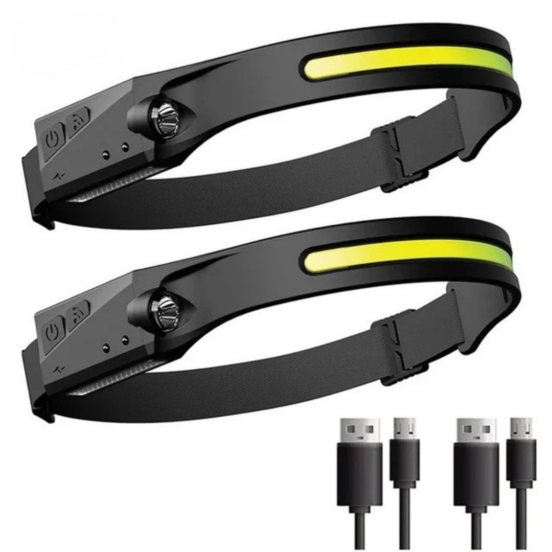 AutoBeam™ – Motion-Activated Rechargeable Head Light 2 PCS Set
