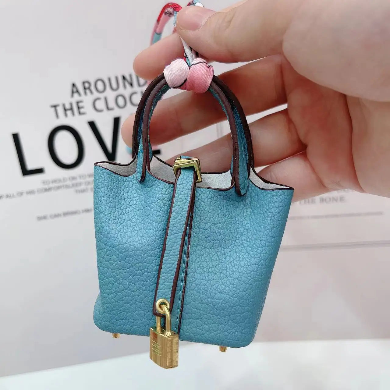 MicroBag™ – Mini Leather Basket Bag