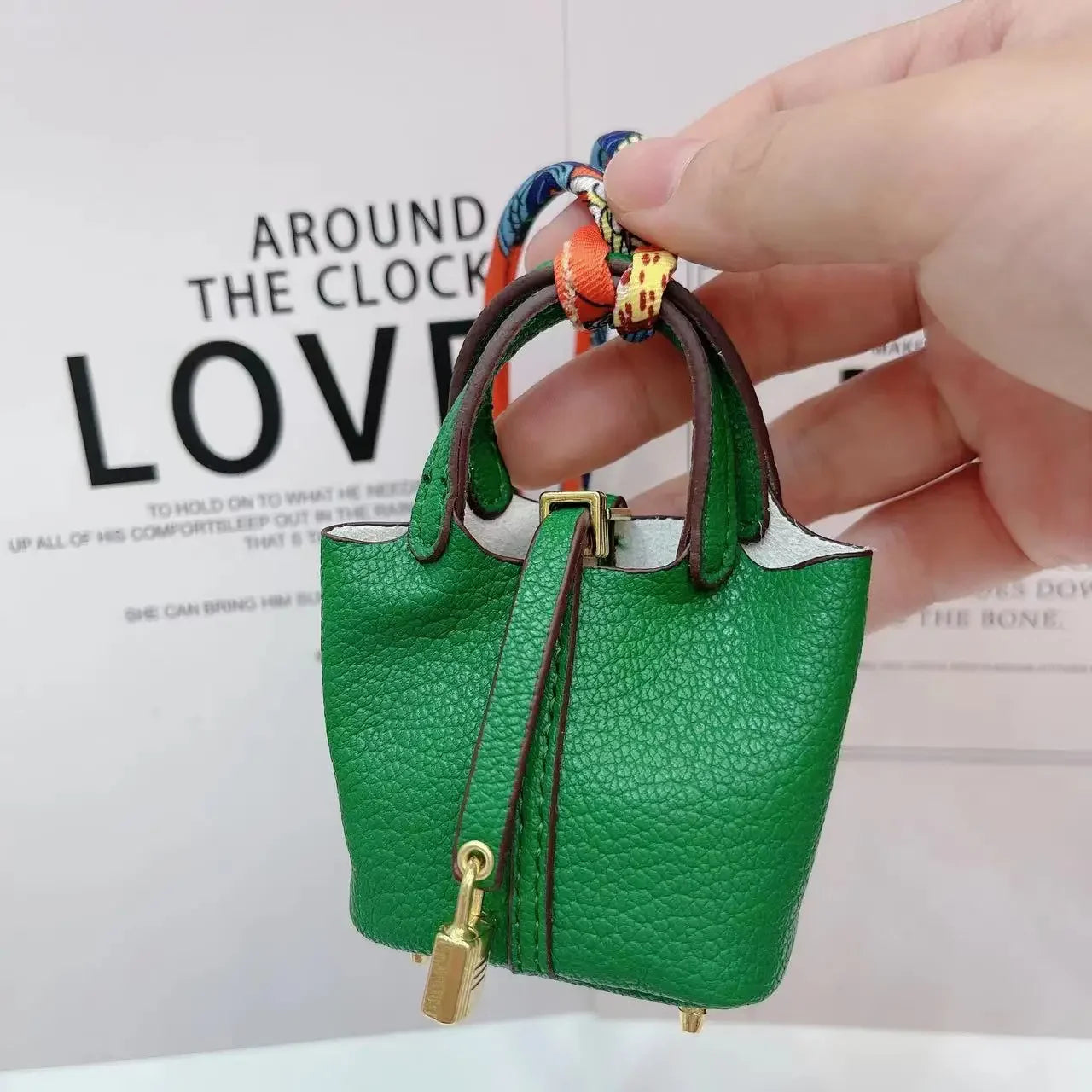 MicroBag™ – Mini Leather Basket Bag