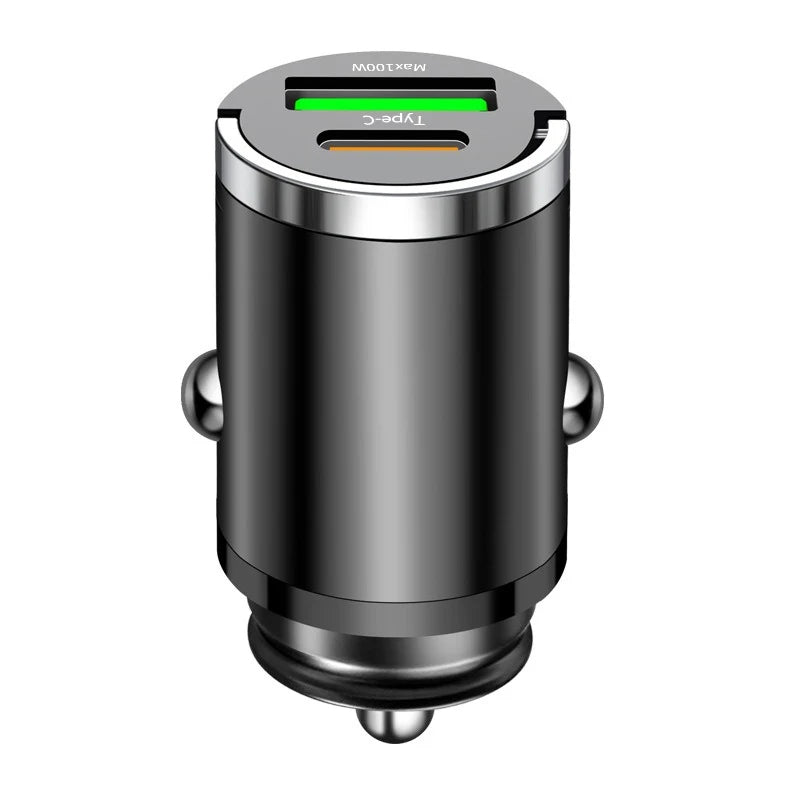 TurboMini™ – High-Power Dual USB Car Charging Hub