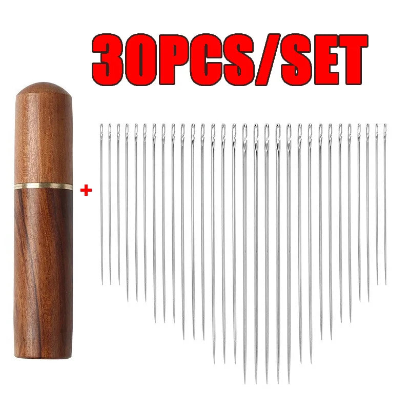EasyThread™ – 30-Piece Self-Threading Needle Set with Case