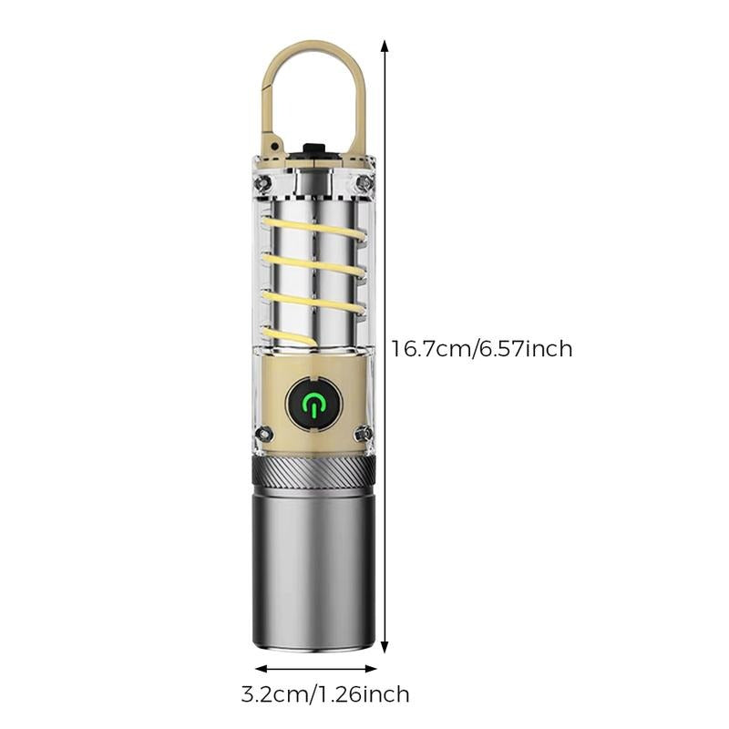 CampBeam™ – 2-in-1 Rechargeable Flashlight & Camping Lantern