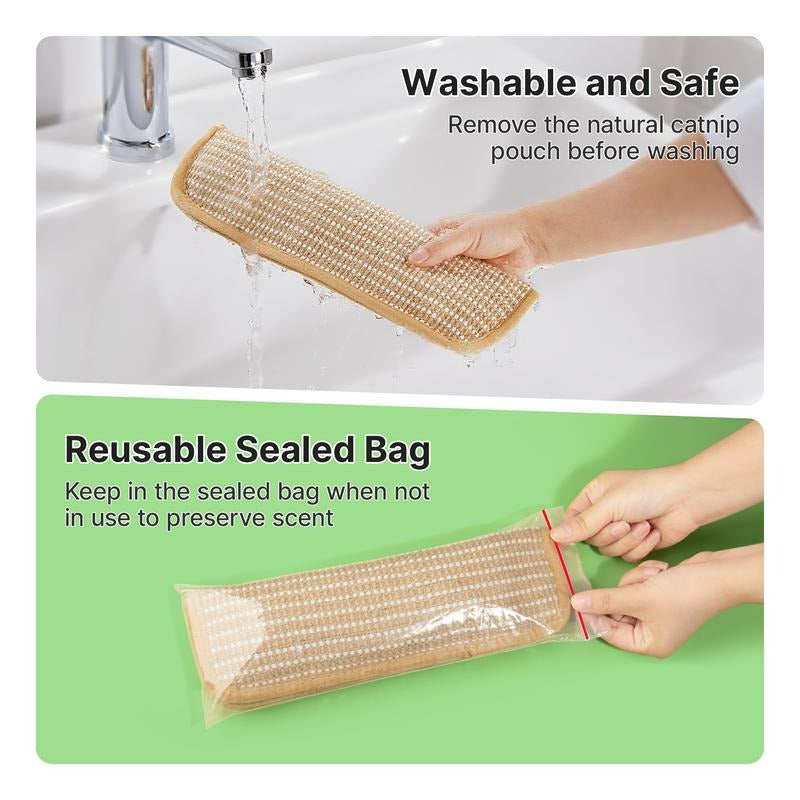 PurrPillow™ – Organic Catnip-Filled Cat Scratch Toy