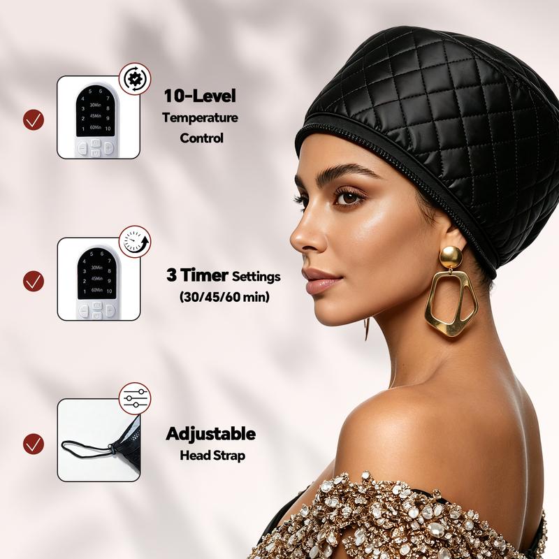 SalonSteam™ – Electric Heated Hair Treatment Steamer Cap