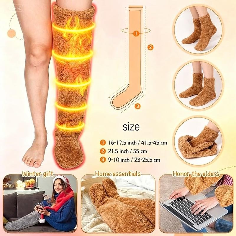 FluffyFeet™ – Premium Over-Knee Winter Leg Warmers