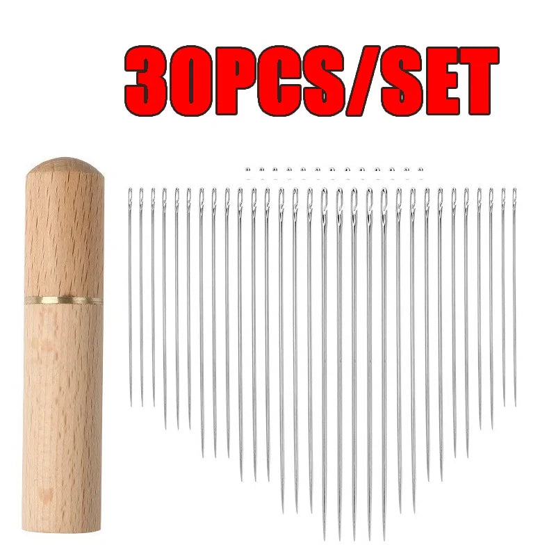 EasyThread™ – 30-Piece Self-Threading Needle Set with Case