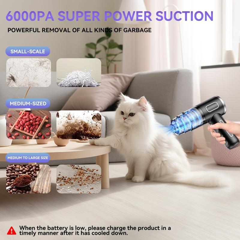 AutoVac™ – Cordless High-Power Car Vacuum Cleaner