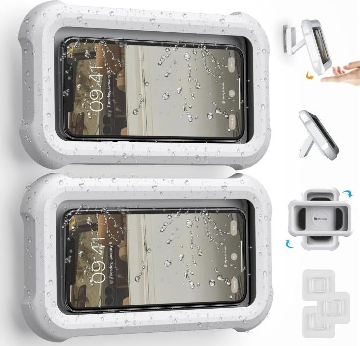 SplashSafe™ – Universal Waterproof Shower Phone Mount
