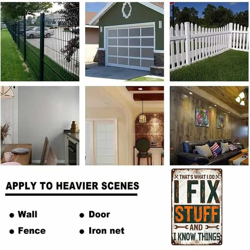 HandySign™ – "I Fix Stuff" Vintage Metal Wall Sign