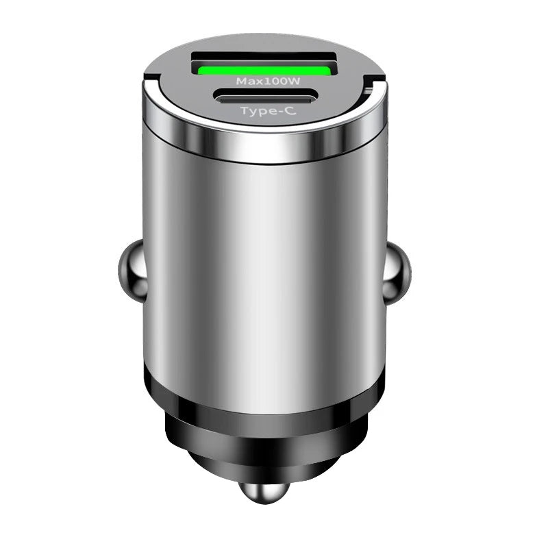 TurboMini™ – High-Power Dual USB Car Charging Hub