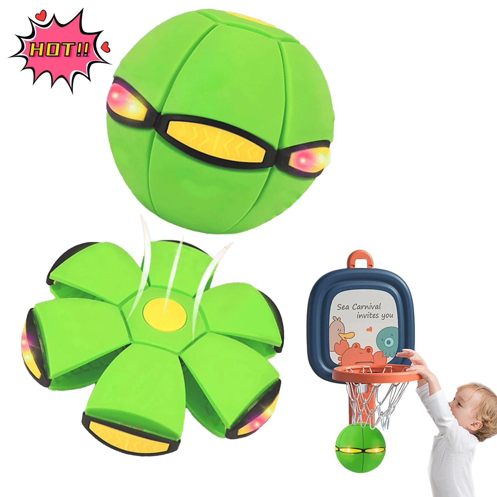 FlyDisc™ – Magic Flying Saucer Ball Transformation Toy