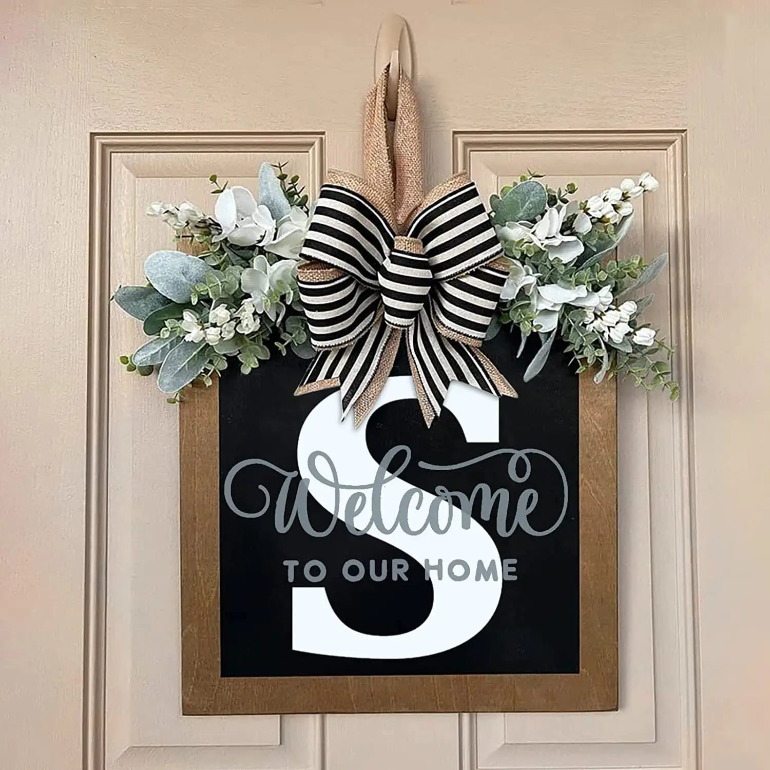 DoorGreet™ – Custom Initial Welcome Door Sign