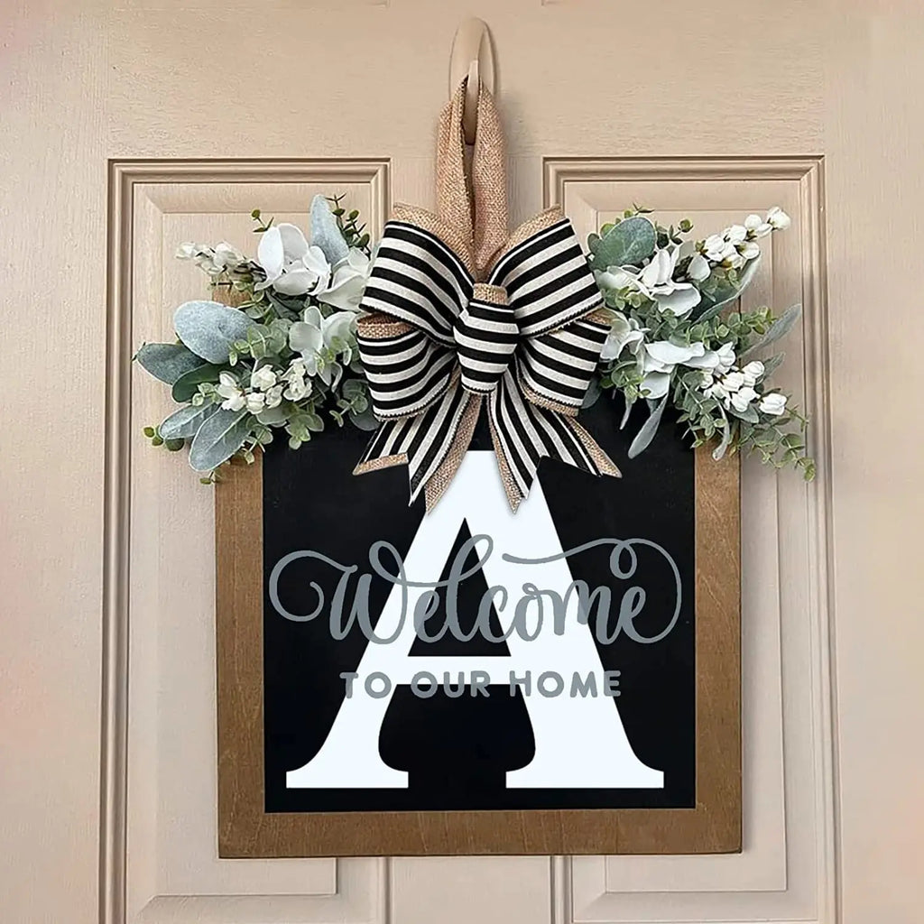 DoorGreet™ – Custom Initial Welcome Door Sign