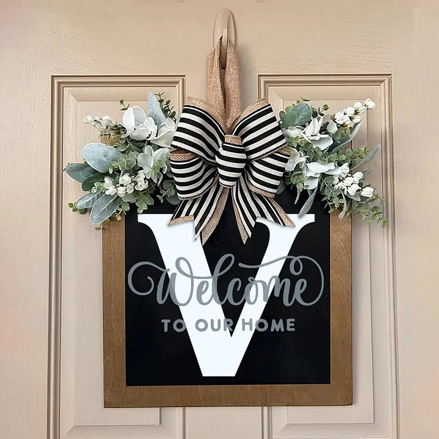 DoorGreet™ – Custom Initial Welcome Door Sign
