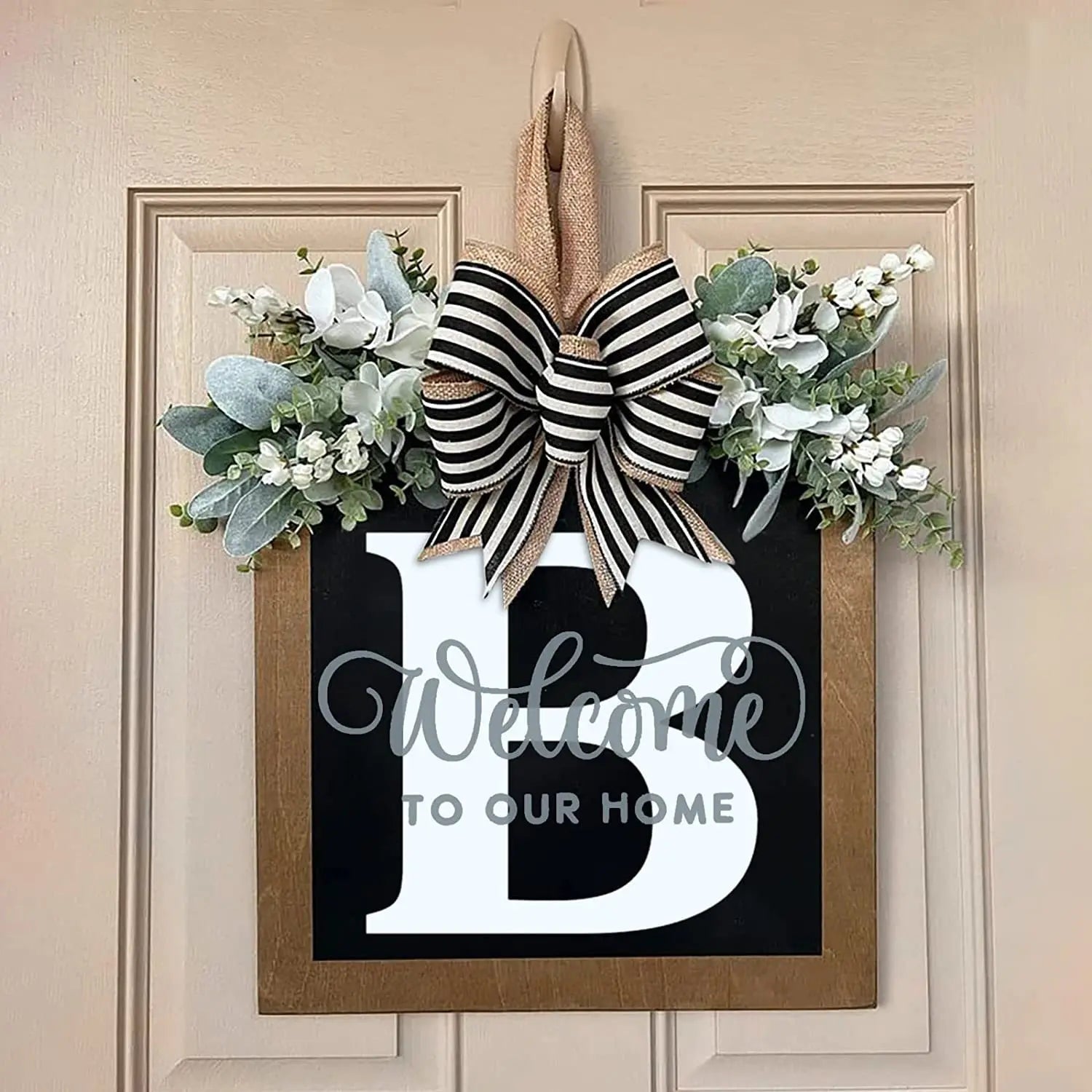 DoorGreet™ – Custom Initial Welcome Door Sign
