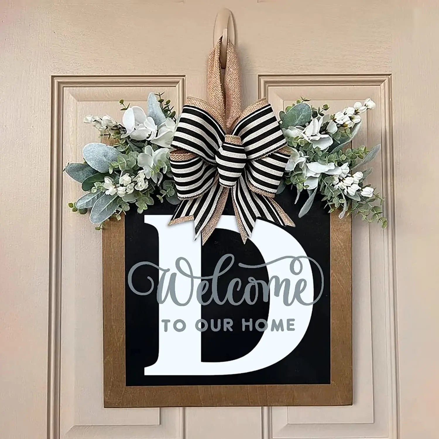 DoorGreet™ – Custom Initial Welcome Door Sign
