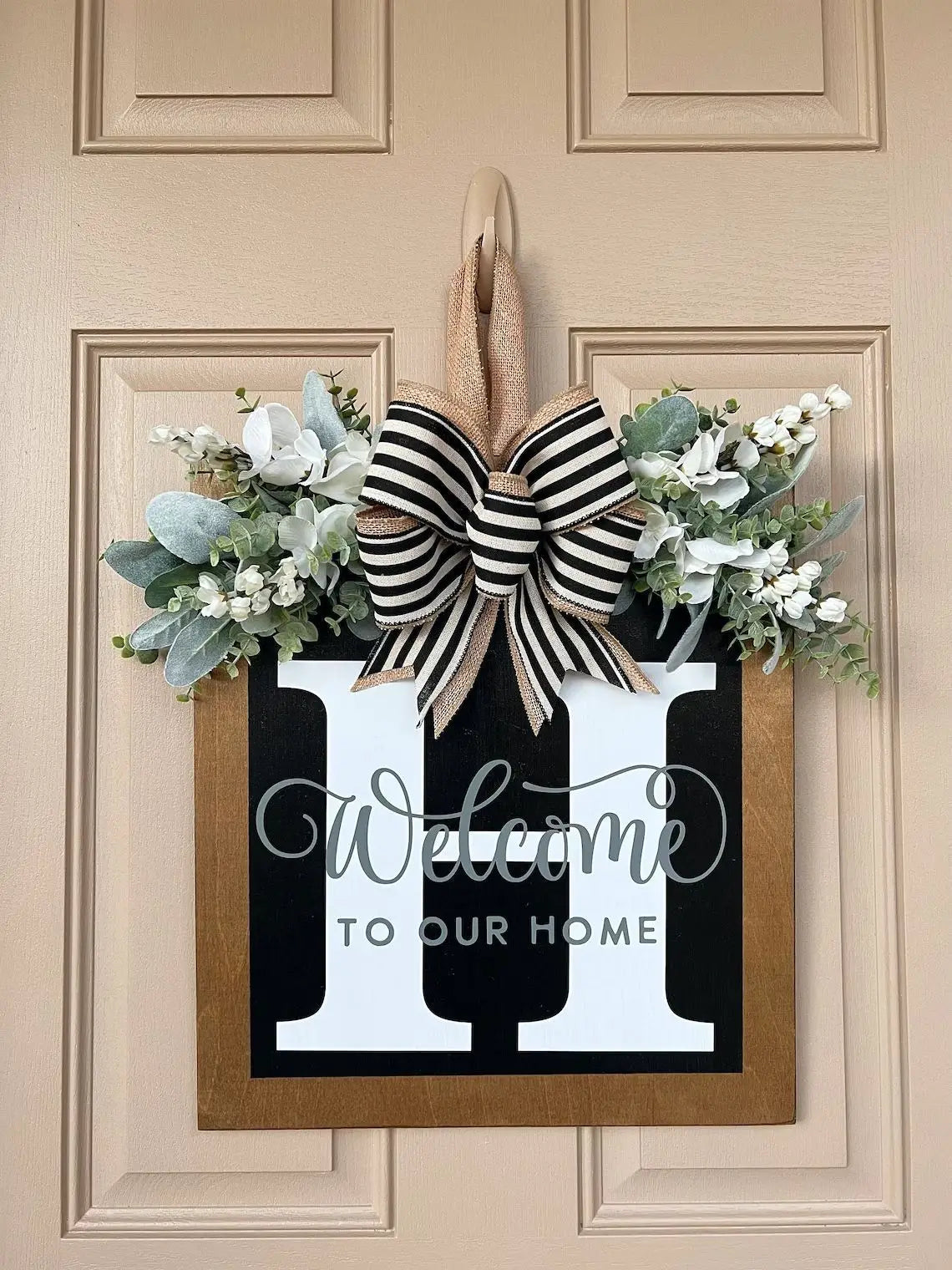 DoorGreet™ – Custom Initial Welcome Door Sign