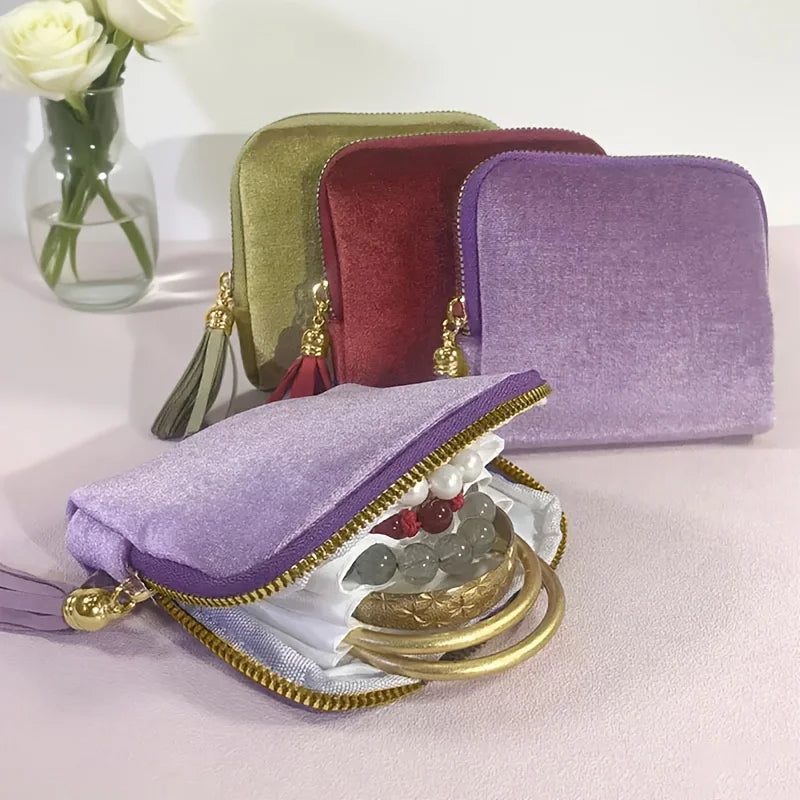 JewelCase™ – 5-Compartment Travel Jewelry Organizer Bag