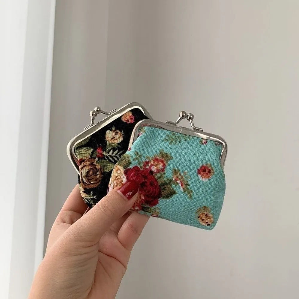 PocketPetals™ - Floral Clasp Coin Purse Wallet