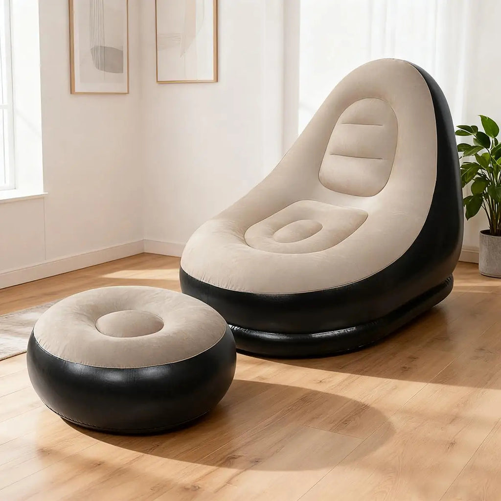 PlushPod™ – Two-Tone Inflatable Lounge Chair