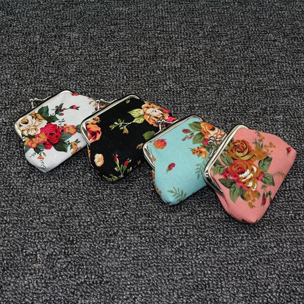 PocketPetals™ - Floral Clasp Coin Purse Wallet