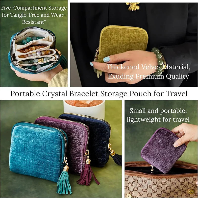 JewelCase™ – 5-Compartment Travel Jewelry Organizer Bag