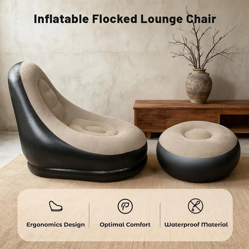 PlushPod™ – Two-Tone Inflatable Lounge Chair