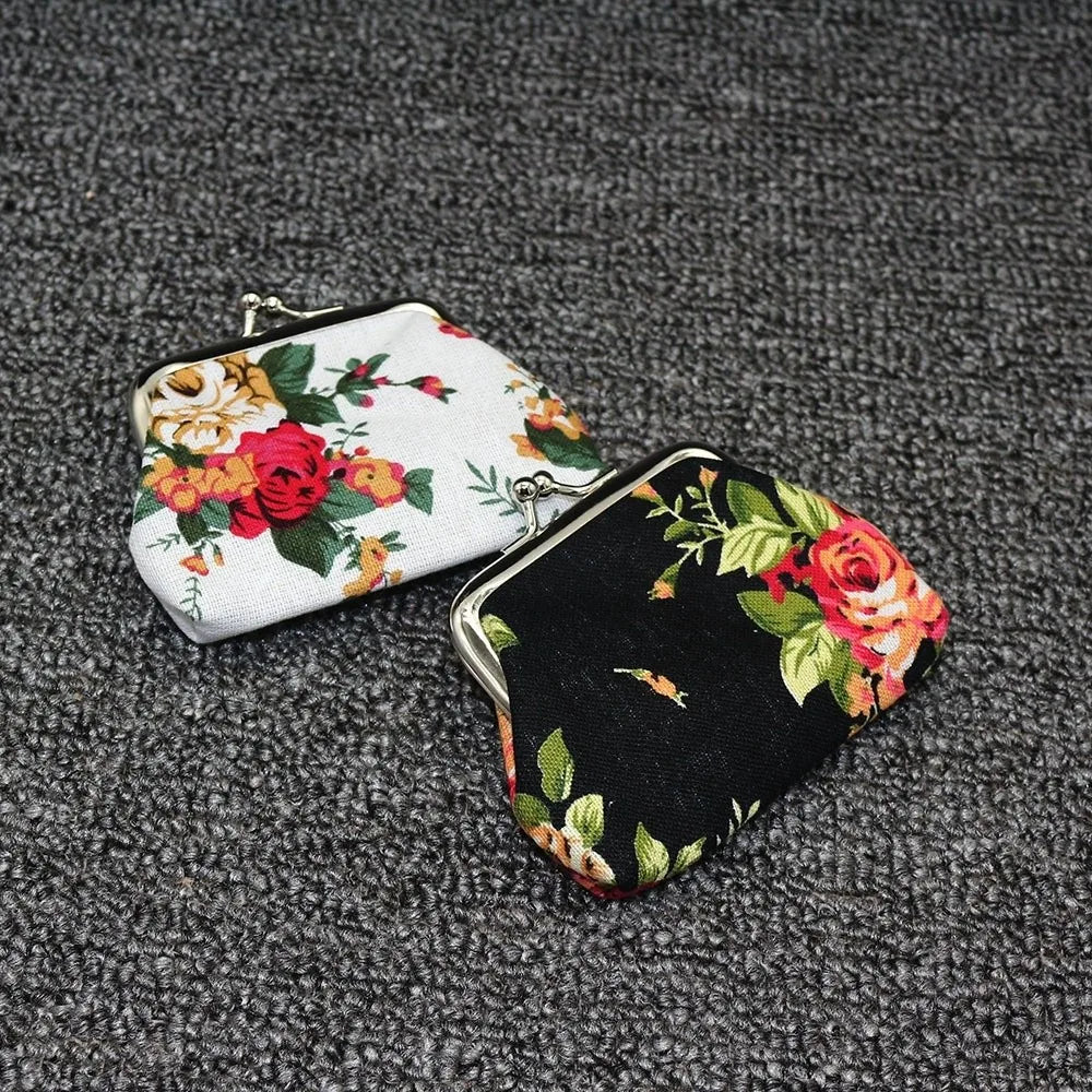 PocketPetals™ - Floral Clasp Coin Purse Wallet
