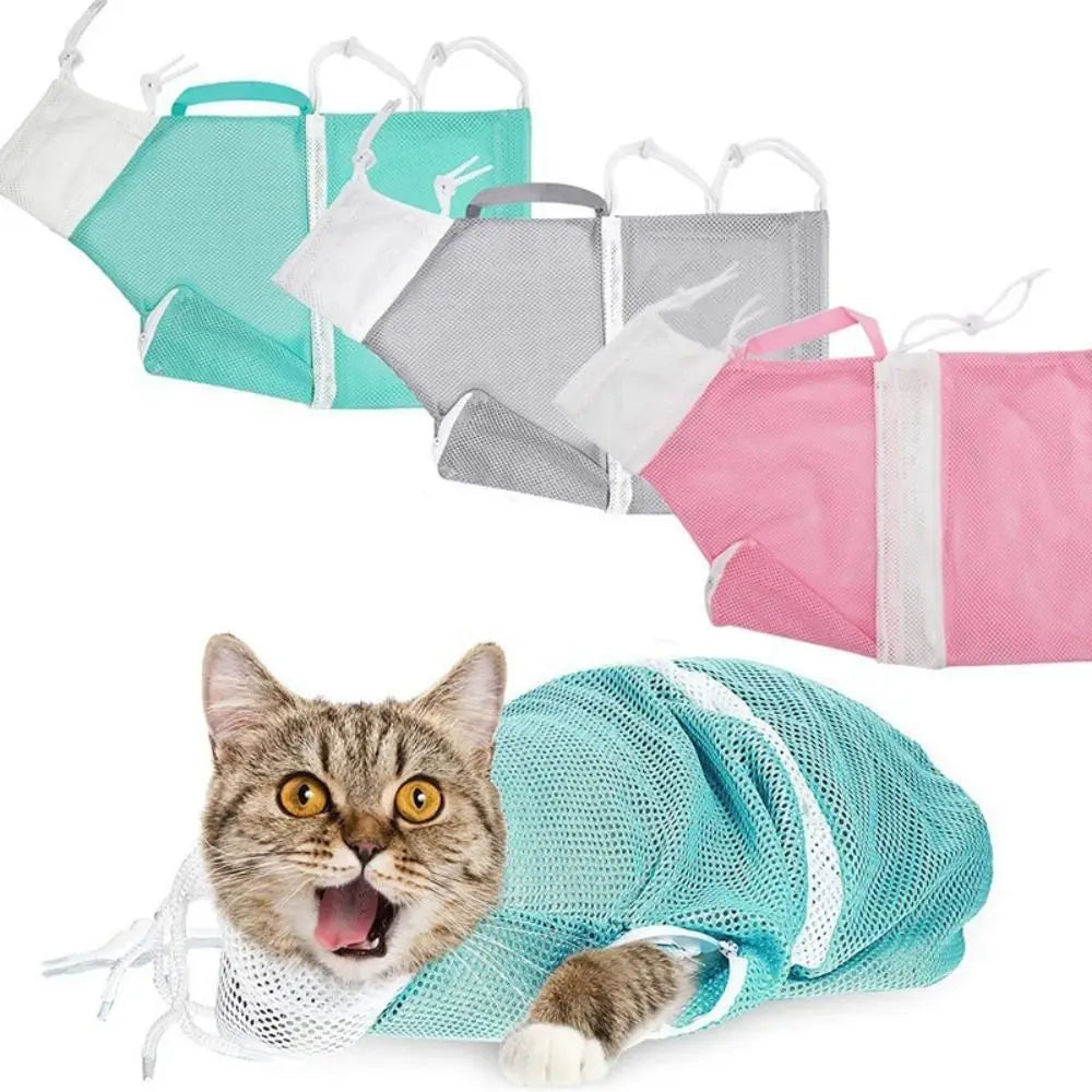 SudsSafe™ – Anti-Scratch Cat Grooming Bag