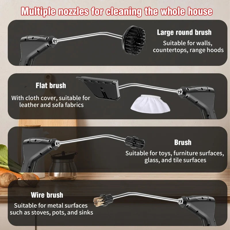 SteamPro™ – All-in-One Handheld Steam Cleaner Set