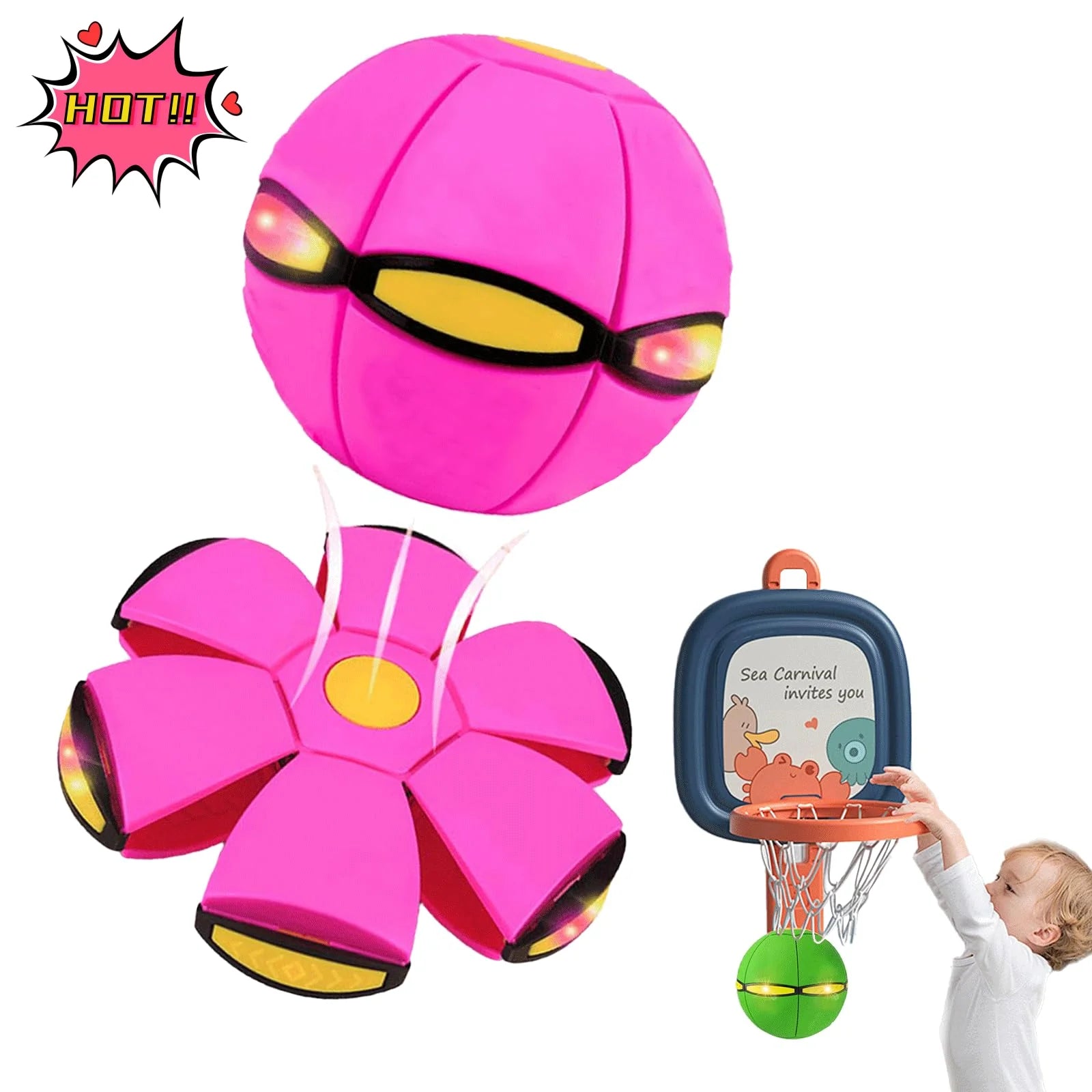 FlyDisc™ – Magic Flying Saucer Ball Transformation Toy