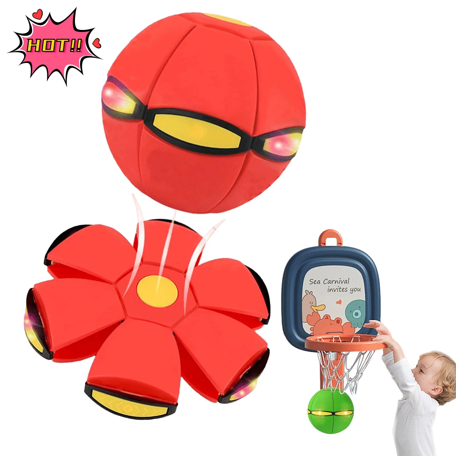 FlyDisc™ – Magic Flying Saucer Ball Transformation Toy