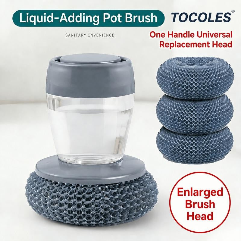 ScrubFlow™ – Liquid-Adding Pot Brush