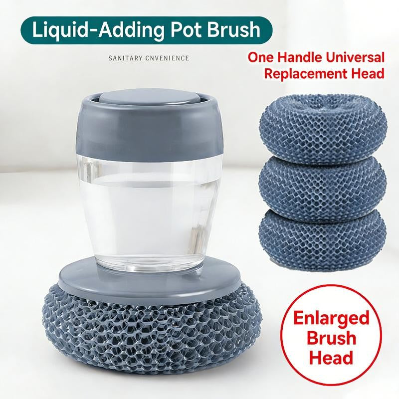 ScrubFlow™ – Liquid-Adding Pot Brush