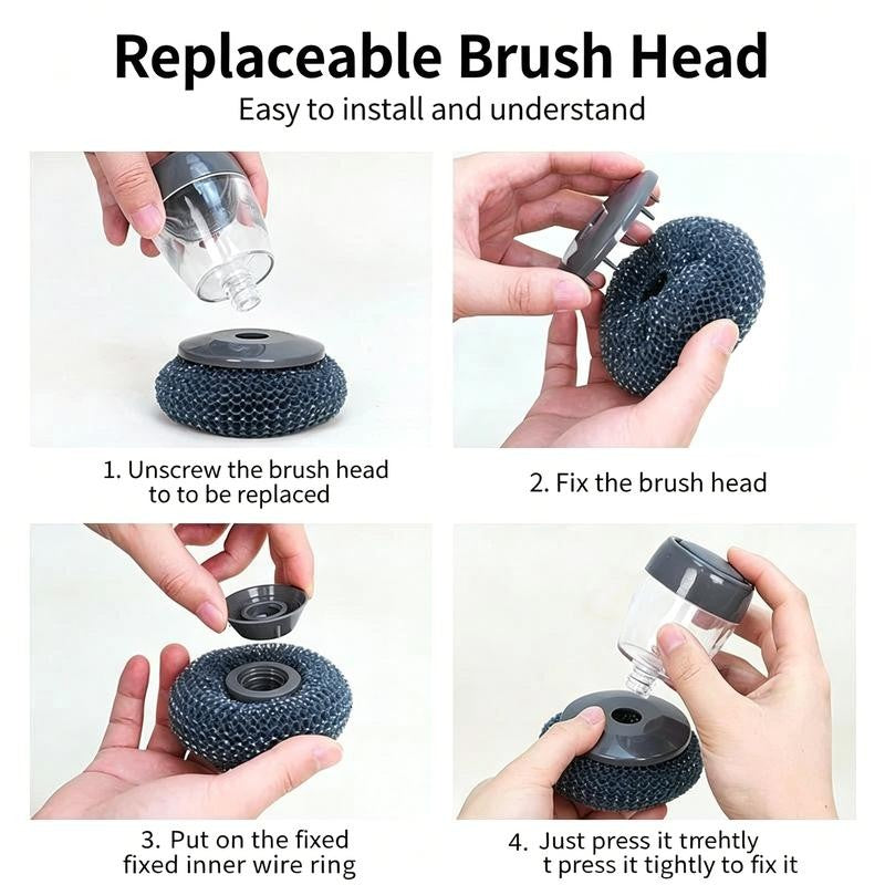 ScrubFlow™ – Liquid-Adding Pot Brush