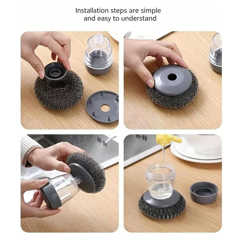 ScrubFlow™ – Liquid-Adding Pot Brush
